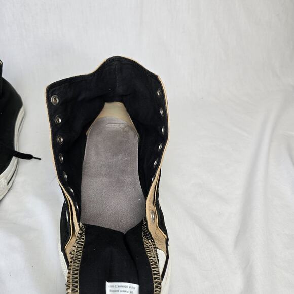 Converse Chuck Taylor All Star Hi Men's 11 Black Tan Double Fold Down 104319F - Picture 5 of 16